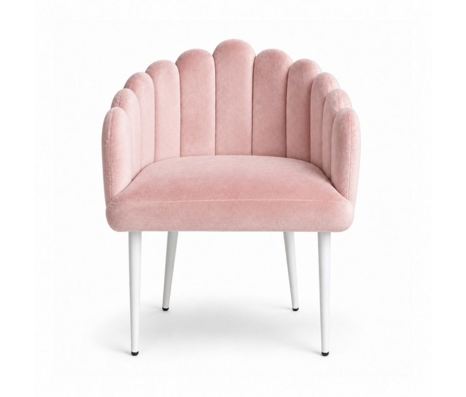 Ghế Bloom Armchair - Nhung Hồng Đào