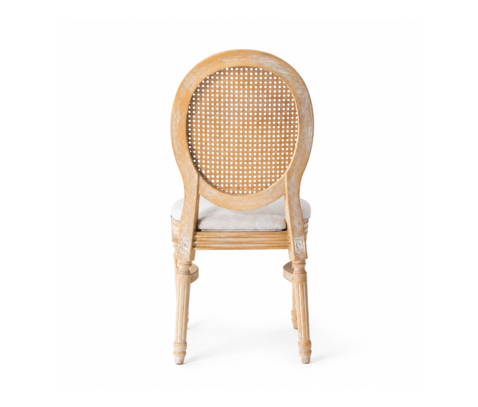 Ghế Louis XVI Lưng Mây Tân Cổ Điển