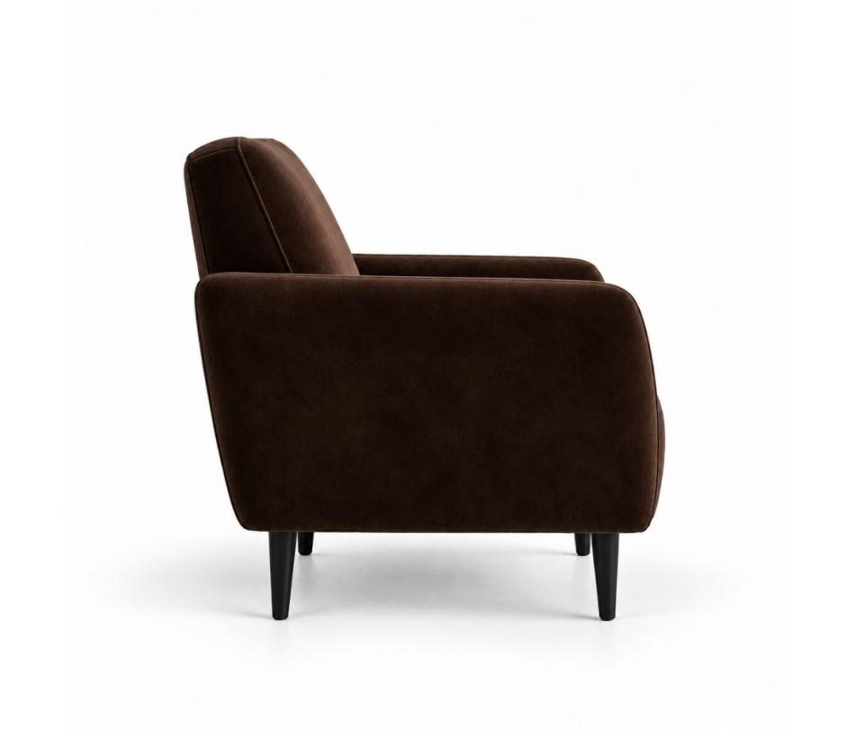 Ghế Sofa Armchair VIP - Nhung Nâu Chocolate