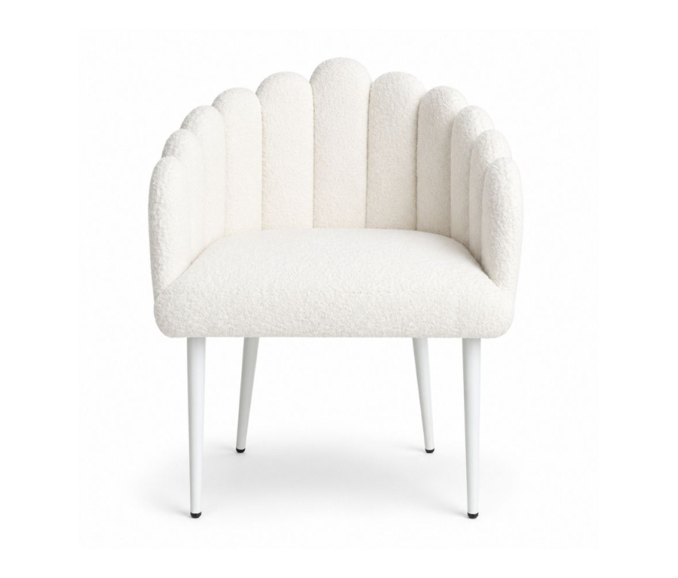 Ghế Bloom Armchair - Bouclé Trắng