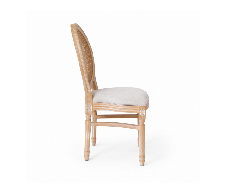 Ghế Louis XVI Lưng Mây Tân Cổ Điển