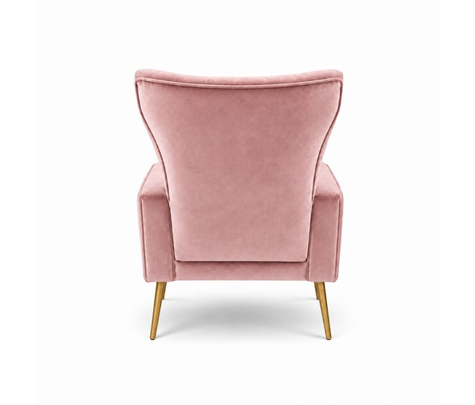 Ghế Sofa Armchair Aria - Nhung Hồng Đào