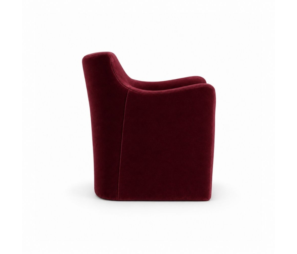 Ghế Sofa Muse - Nhung Đỏ Burgundy
