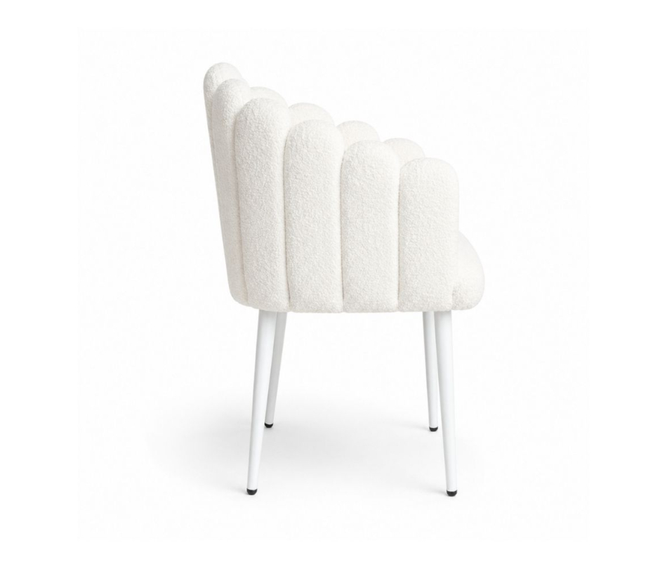 Ghế Bloom Armchair - Bouclé Trắng