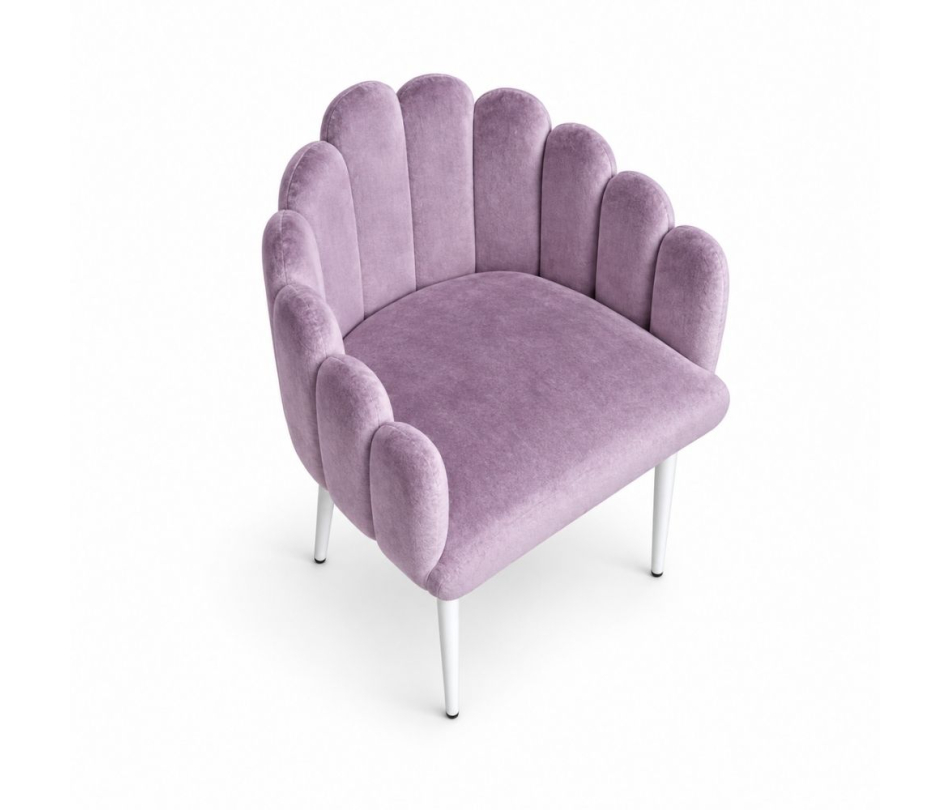 Ghế Bloom Armchair - Nhung Tím Lilac