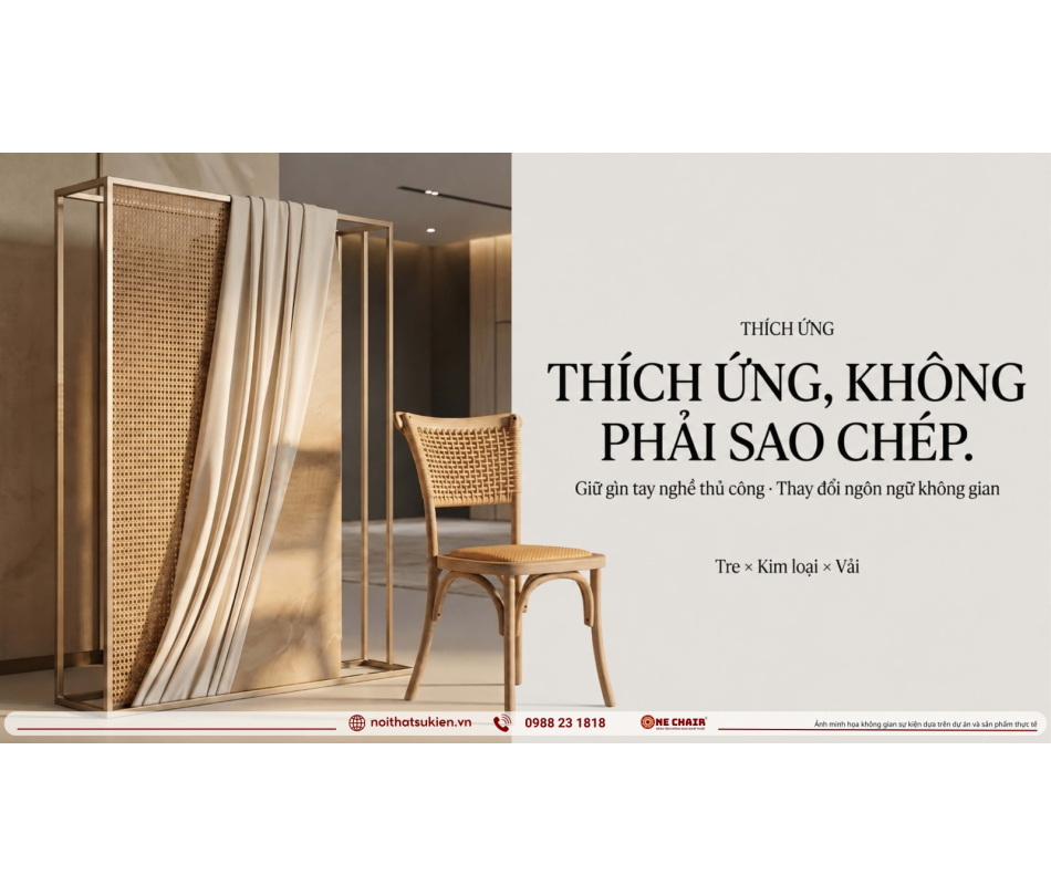 Mây tre đan trở lại sự kiện cao cấp: tinh tế bản địa hay quê mùa?