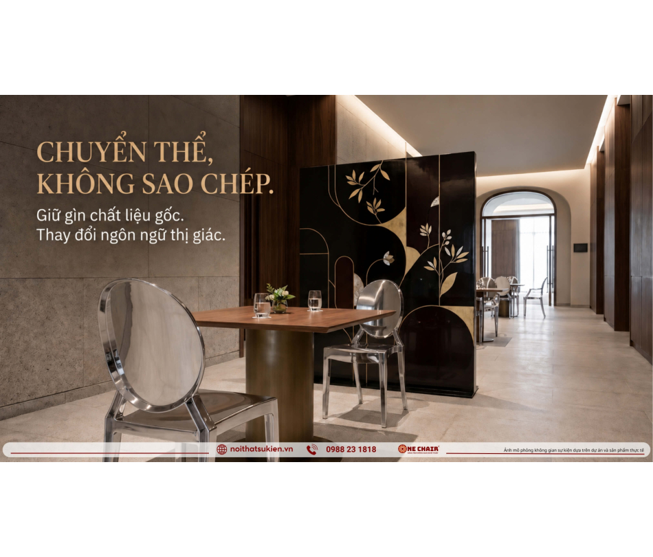 Sơn mài và bình phong Việt vào sự kiện cao cấp: điểm nhấn di sản hay đồ giả rẻ tiền?