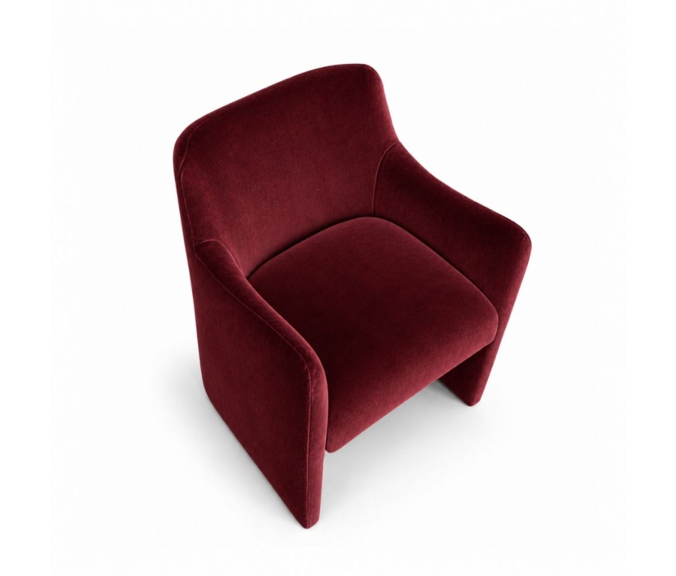 Ghế Sofa Muse - Nhung Đỏ Burgundy