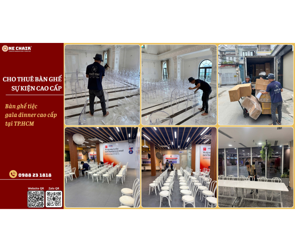 Cho thuê bàn ghế workshop cao cấp tại TP.HCM