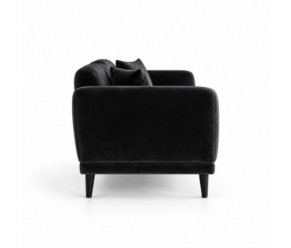 Sofa Đôi Lounge - Nhung Đen