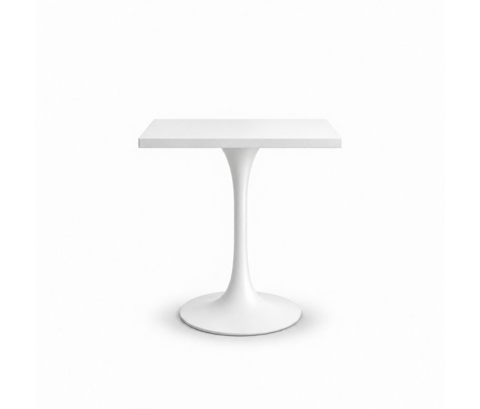 Bàn Tulip Vuông 75cm - Trắng 70x70cm
