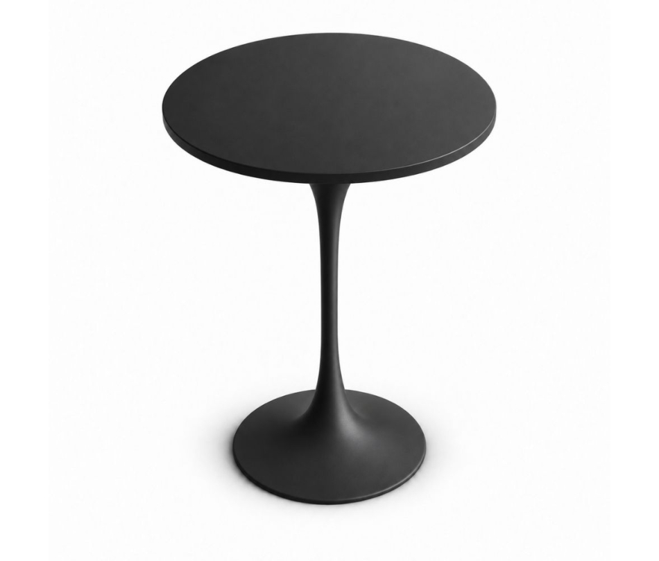 Bàn Bar Tulip 110cm - Đen; Ø80cm