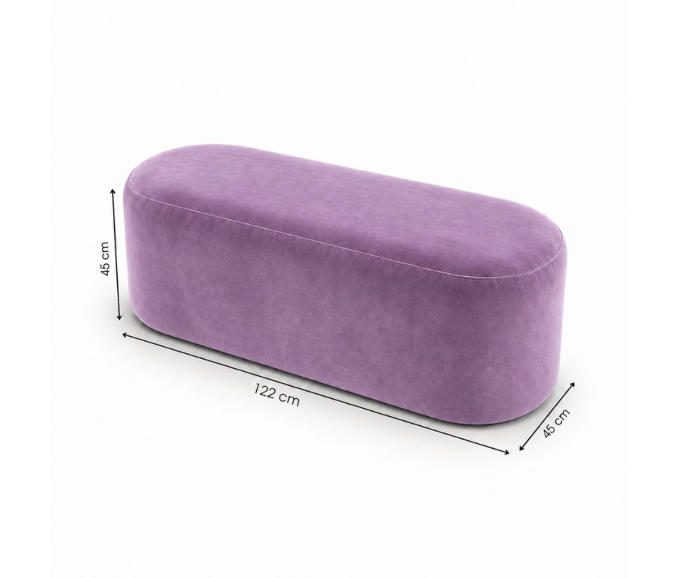 Ghế Băng Nova - Nhung Tím Lilac