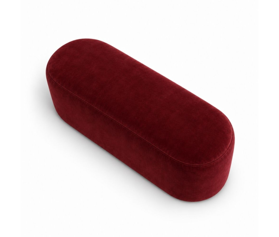 Ghế Băng Nova - Nhung Đỏ Burgundy