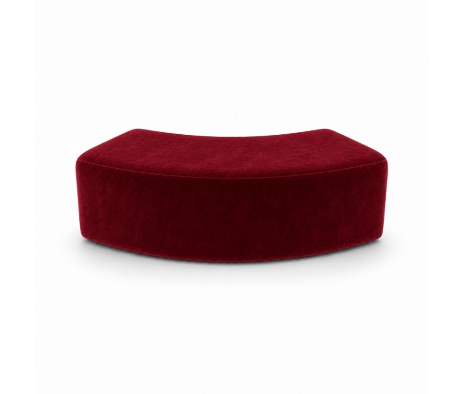 Ghế Băng Wave Module - Nhung Đỏ Burgundy