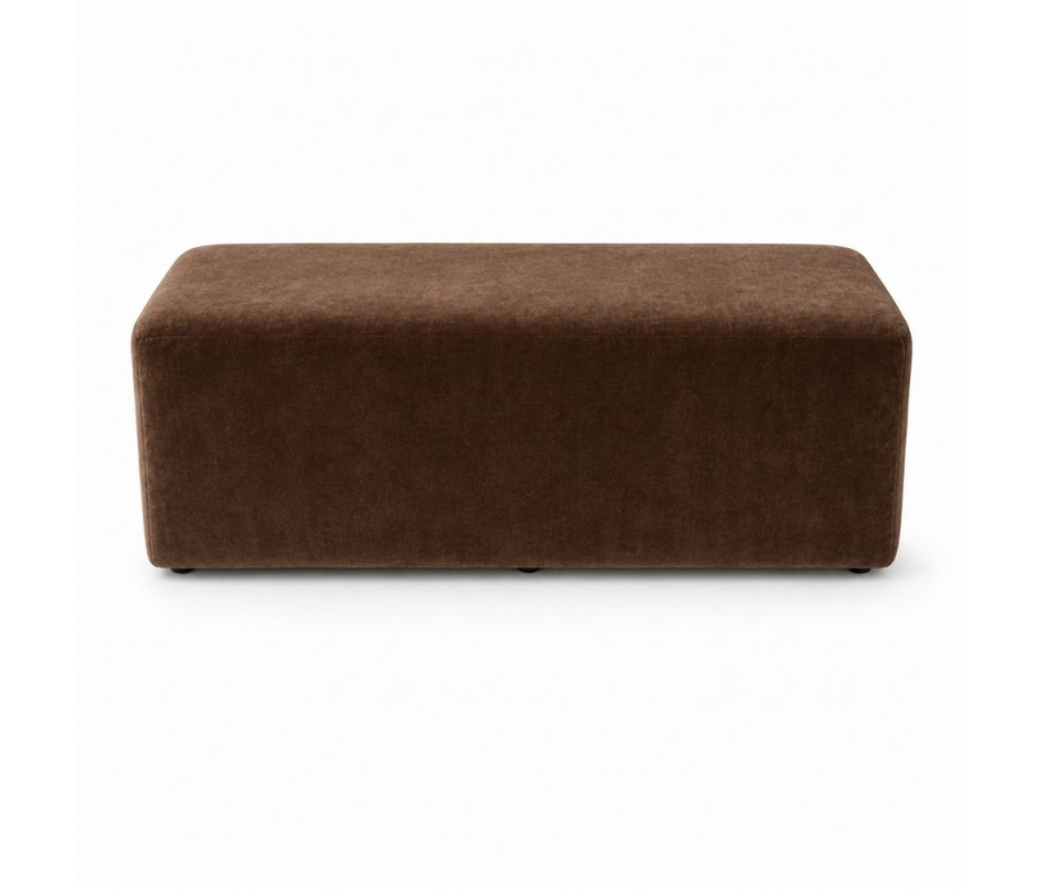 Ghế Bench Dài - Nhung Nâu Chocolate