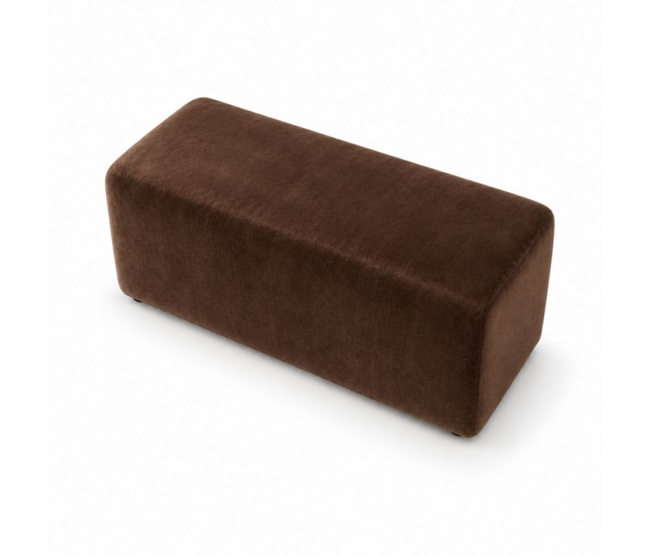 Ghế Bench Dài - Nhung Nâu Chocolate