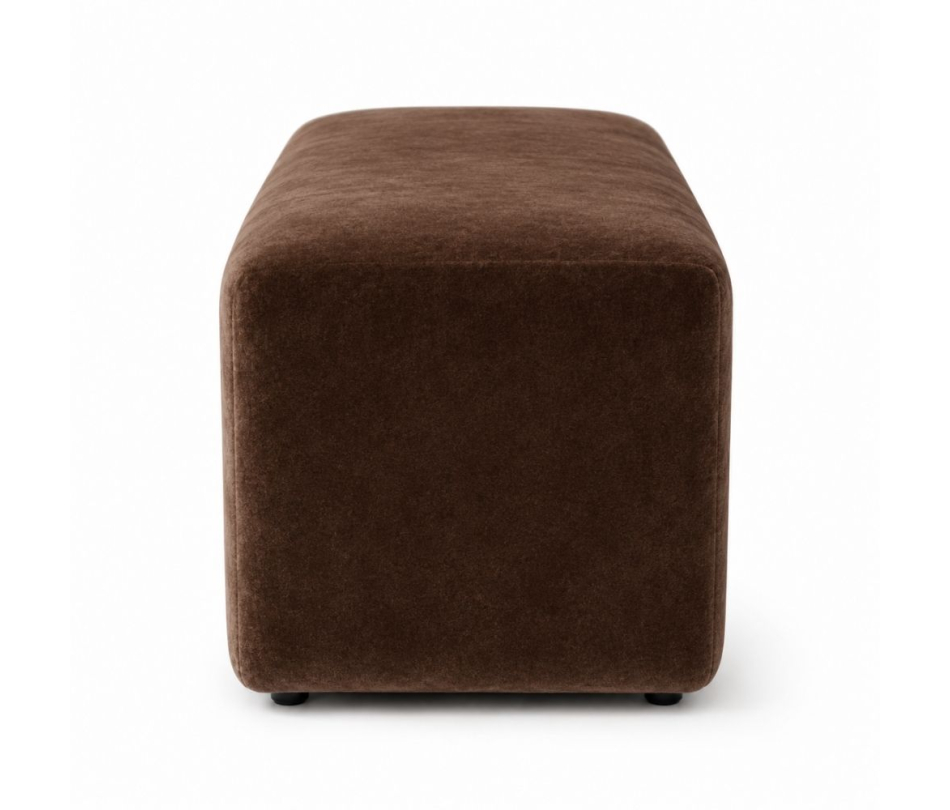 Ghế Bench Dài - Nhung Nâu Chocolate