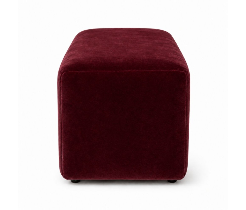 Ghế Bench Dài - Nhung Đỏ Burgundy