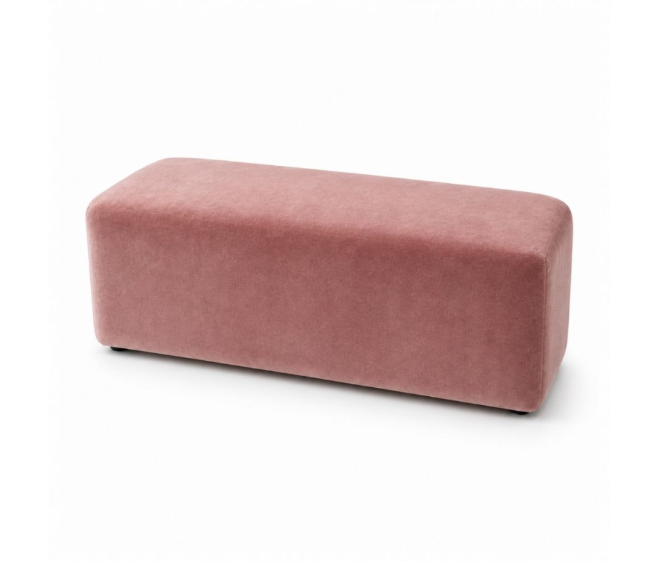 Ghế Bench Dài - Nhung Hồng Dusty