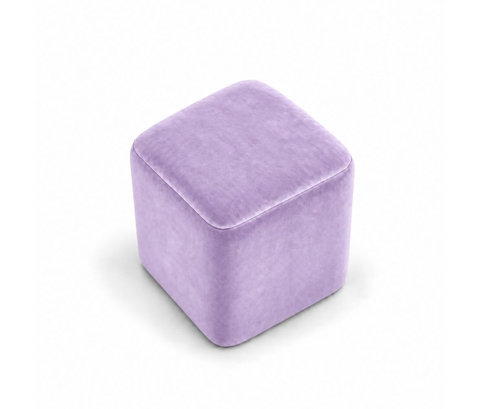 Đôn Vuông Nhung - Tím Lilac