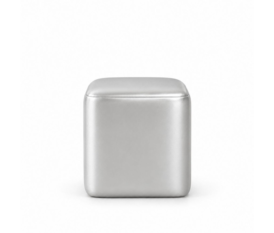 Đôn Vuông Metallic - Bạc