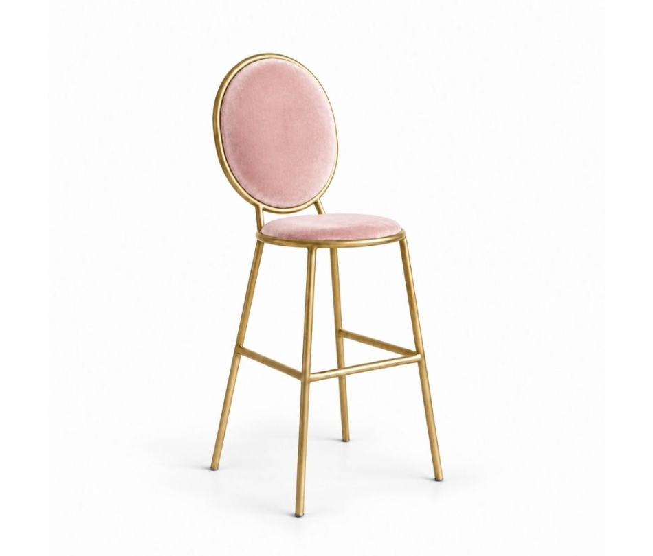 Ghế Shell Bar - Nhung Hồng Đào