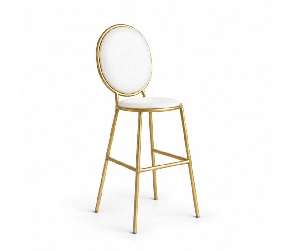 Ghế Shell Bar - Bề Mặt Da Trắng