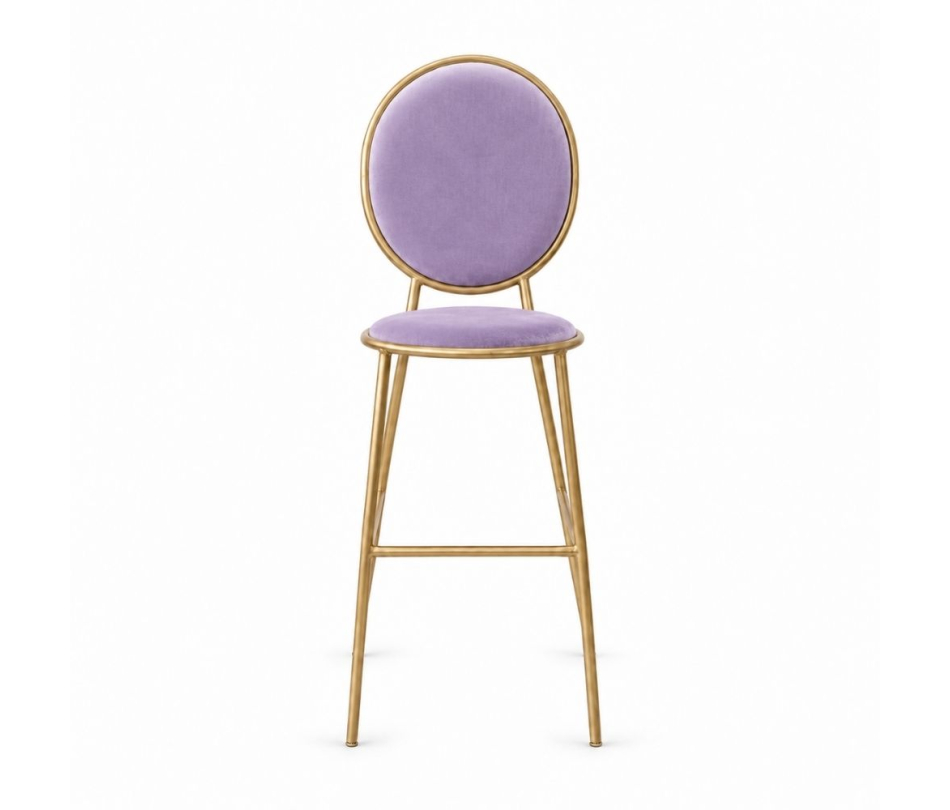 Ghế Shell Bar - Nhung Tím Lilac