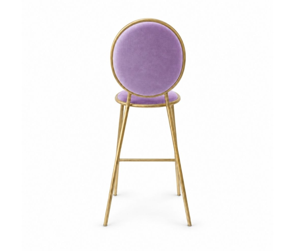 Ghế Shell Bar - Nhung Tím Lilac