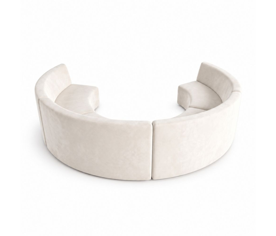 Sofa Vòng Cung 4 Module Lưng Lớn