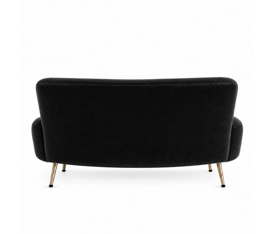 Sofa Cong Flow - Nhung Đen