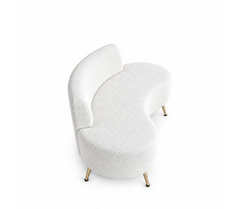 Sofa Cong Flow - Bouclé Trắng