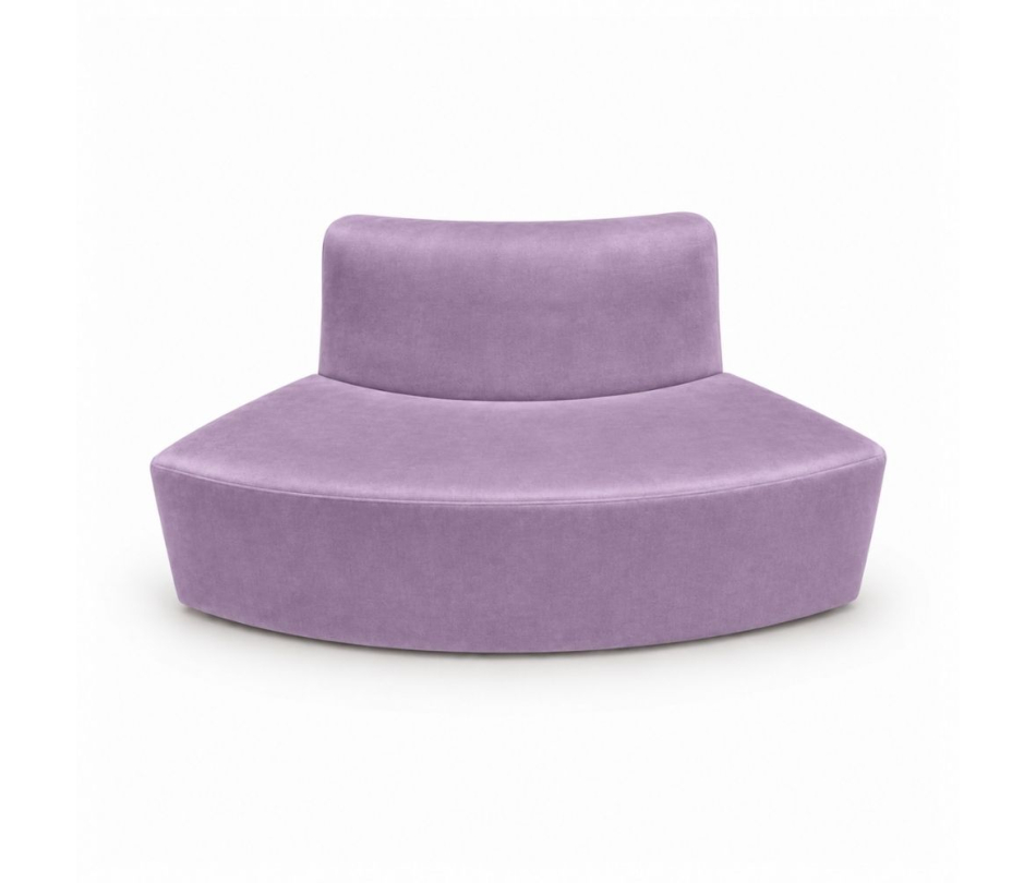 Sofa Module Lưng Nhỏ - Nhung Tím Lilac