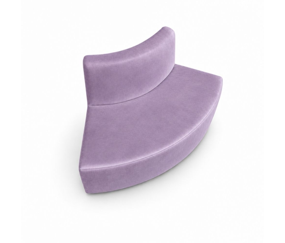 Sofa Module Lưng Nhỏ - Nhung Tím Lilac