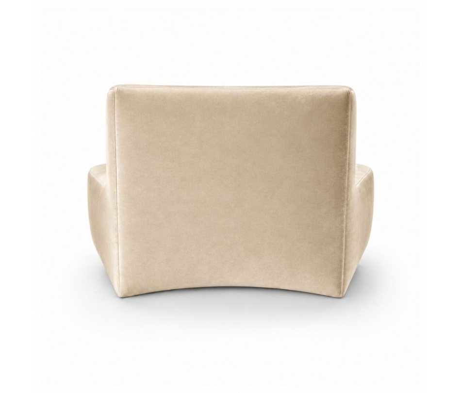 Sofa Module Lưng Nhỏ - Nhung Champagne
