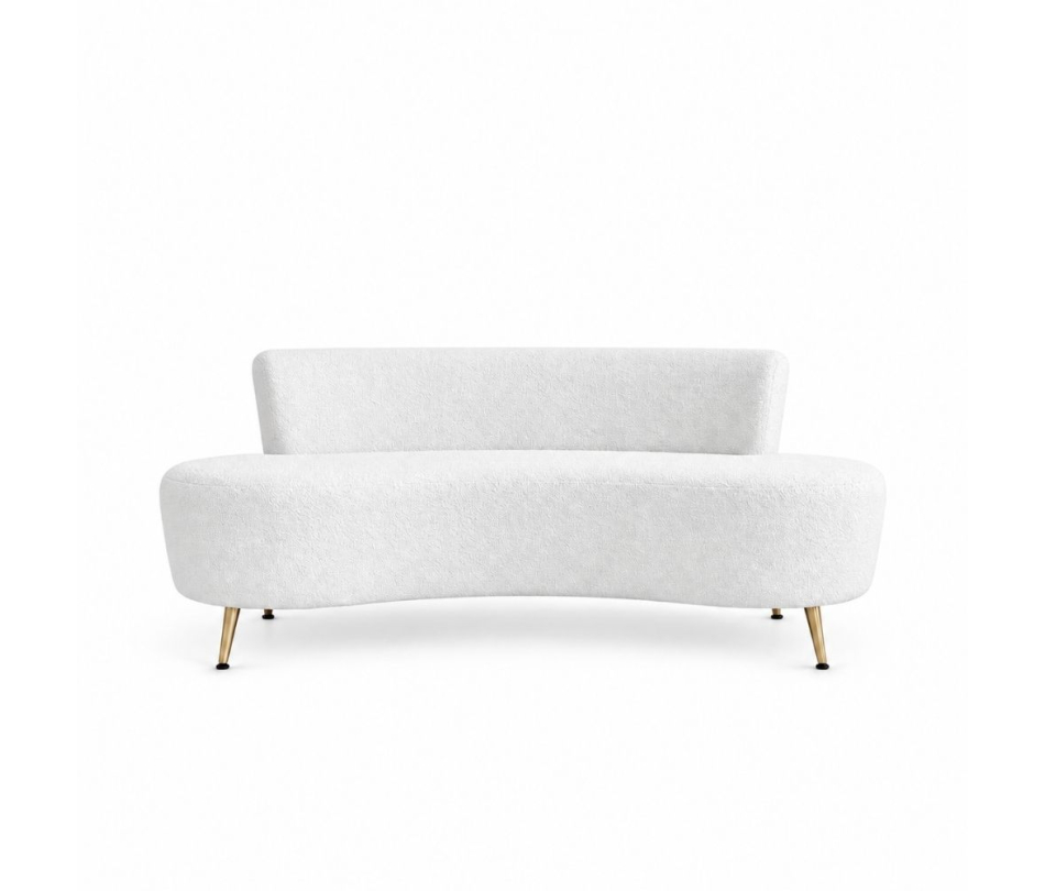 Sofa Cong Flow - Bouclé Trắng