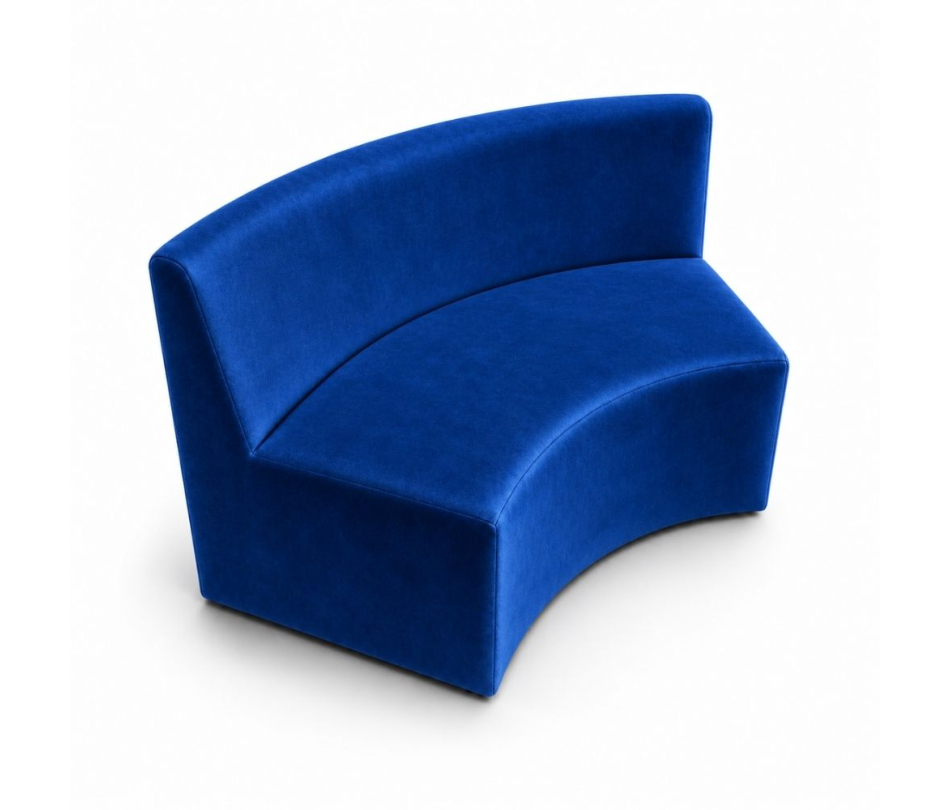 Sofa Module Lưng Lớn - Nhung Xanh Cobalt