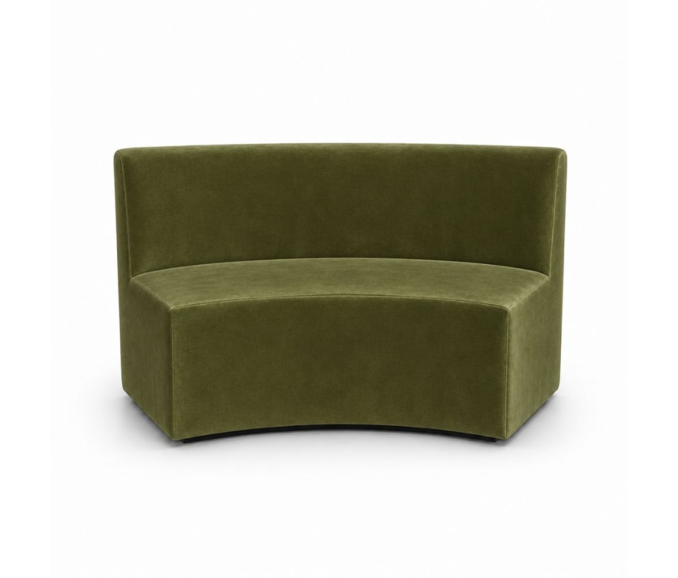 Sofa Module Lưng Lớn - Nhung Xanh Olive