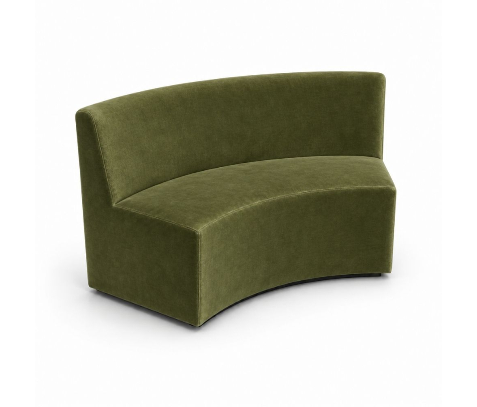 Sofa Module Lưng Lớn - Nhung Xanh Olive