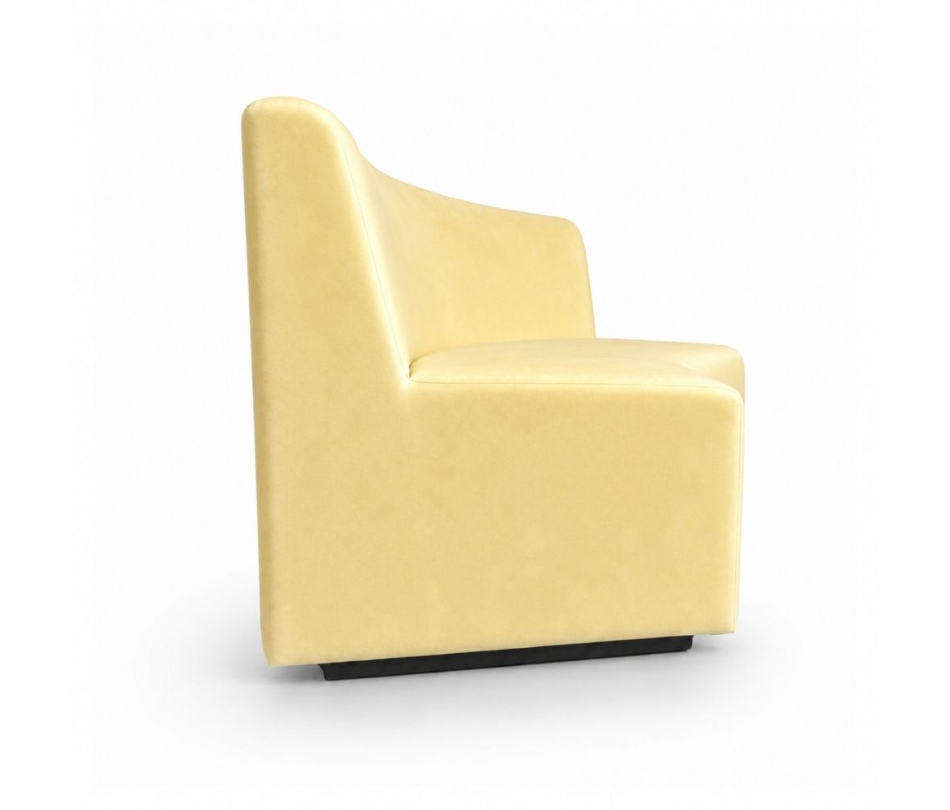 Sofa Module Lưng Lớn - Nhung Vàng Bơ