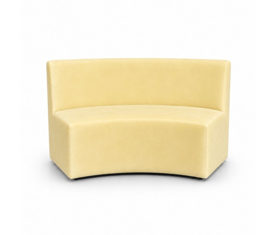 Sofa Module Lưng Lớn - Nhung Vàng Bơ