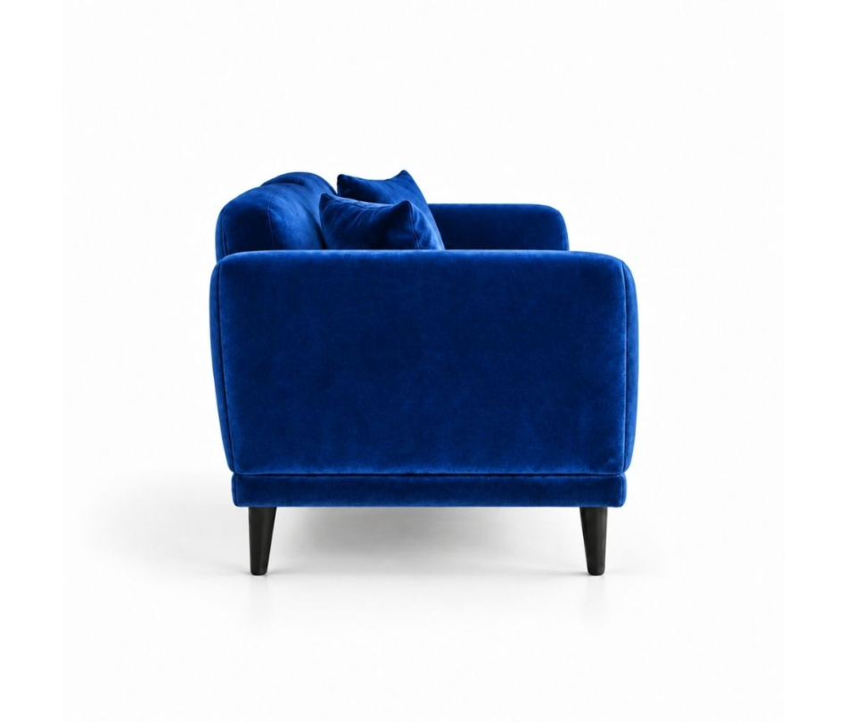 Sofa Đôi Lounge - Nhung Xanh Cobalt