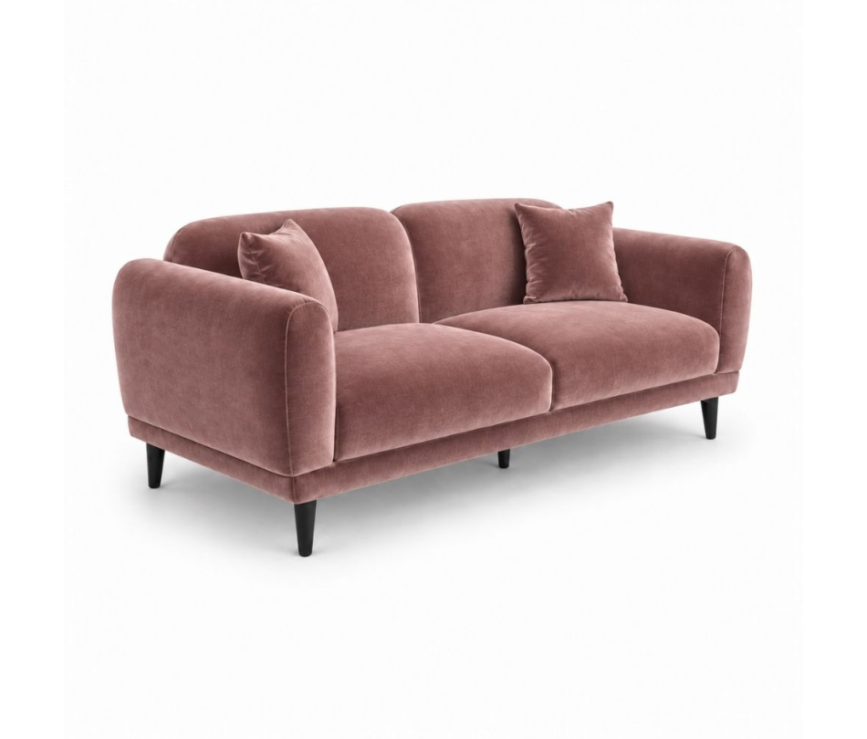 Sofa Đôi Lounge - Nhung Hồng Dusty