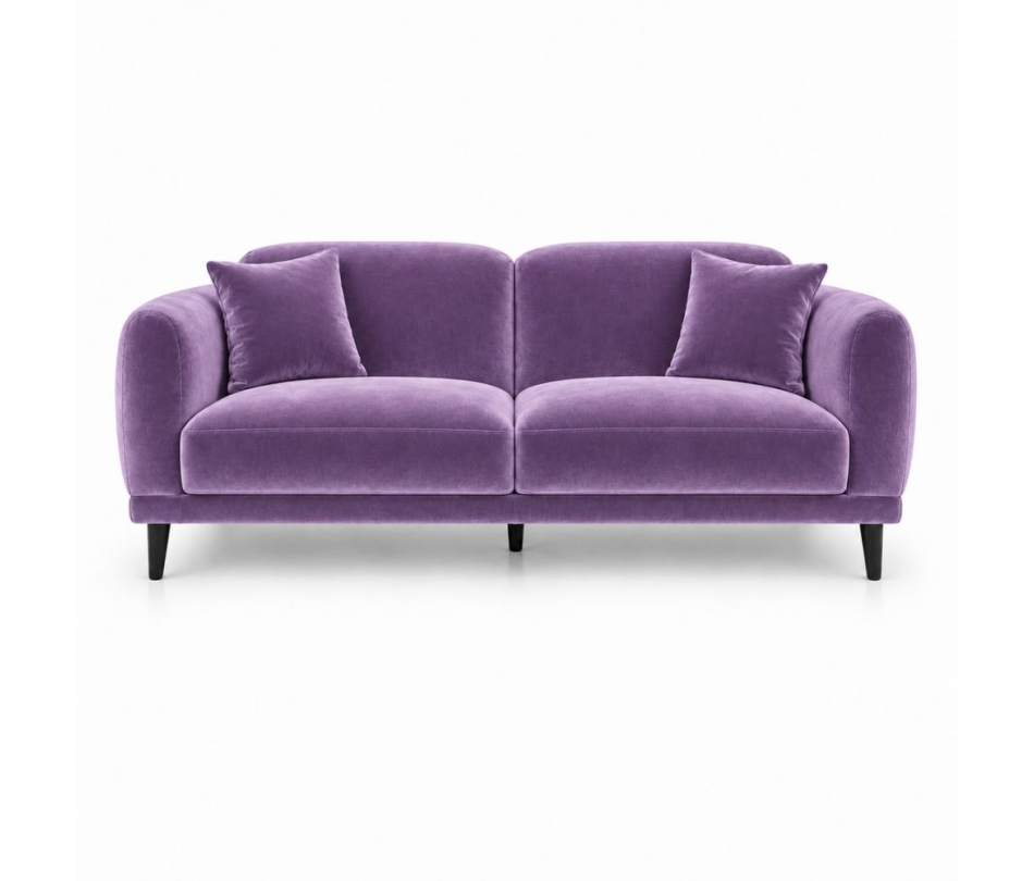 Sofa Đôi Lounge - Nhung Tím Lilac
