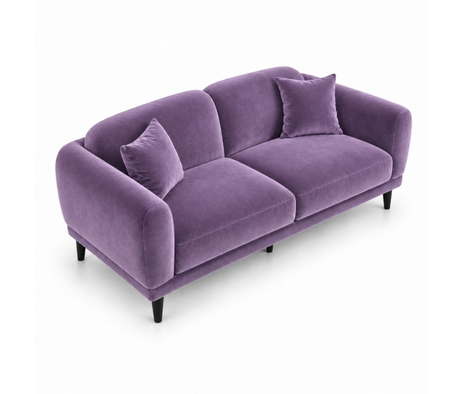 Sofa Đôi Lounge - Nhung Tím Lilac