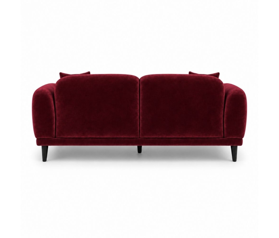 Sofa Đôi Lounge - Nhung Đỏ Burgundy