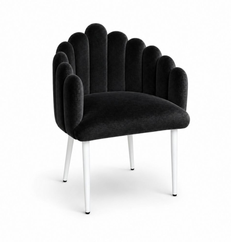 Ghế Bloom Armchair - Nhung Đen