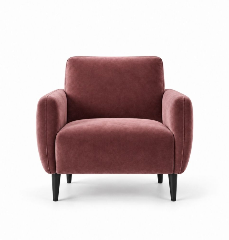 Ghế Sofa Armchair VIP - Nhung Hồng Dusty