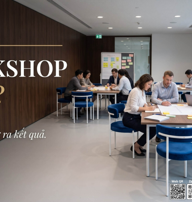 Workshop là gì? Khác hội thảo thế nào và cách bố trí không gian workshop doanh nghiệp 2026
